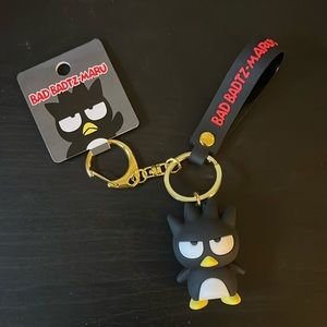 Sanrio Japan 3D Bad Badtz-Maru Keychain Keyring Charm